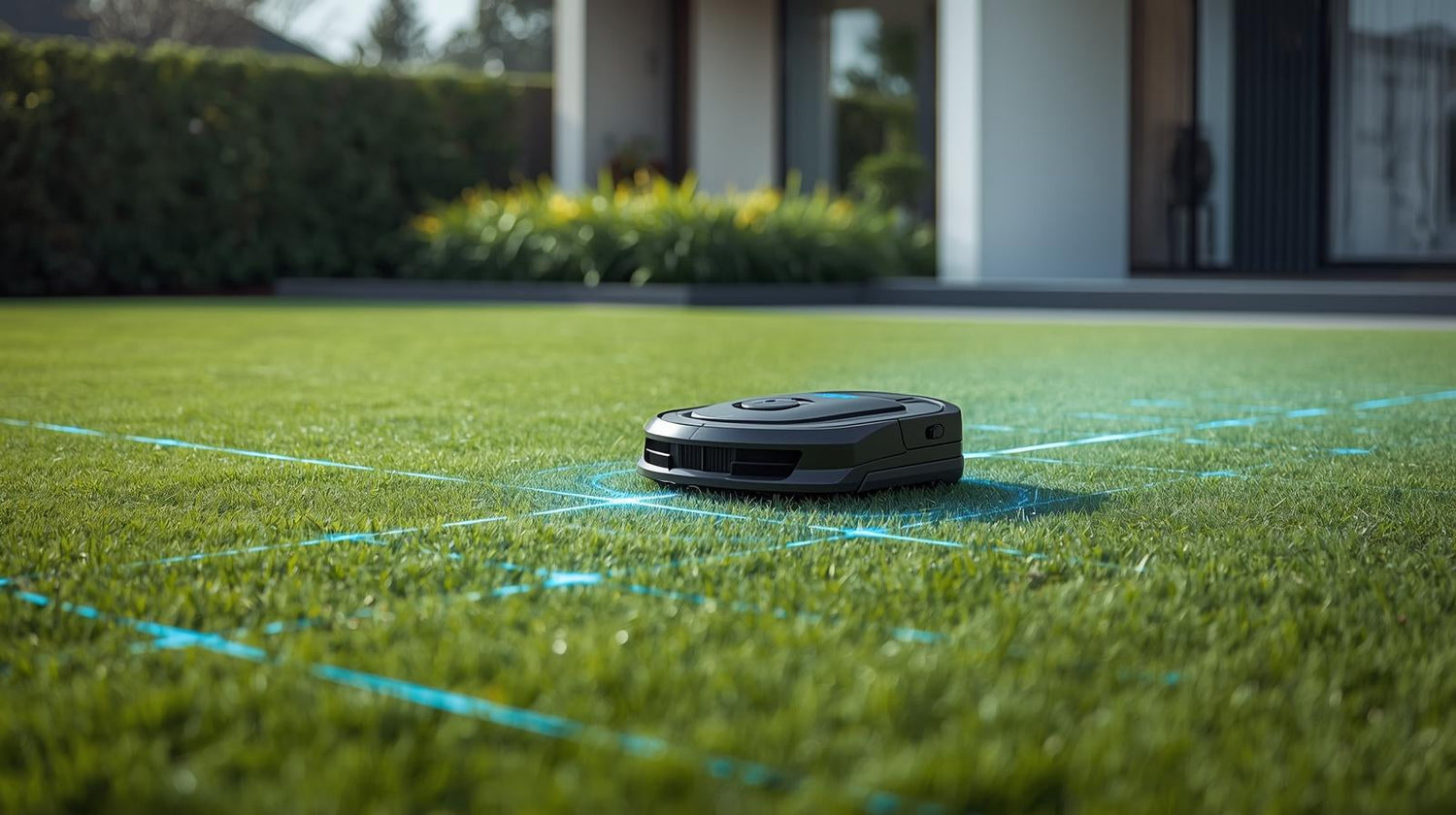 Wire-Free Robotic Mowers